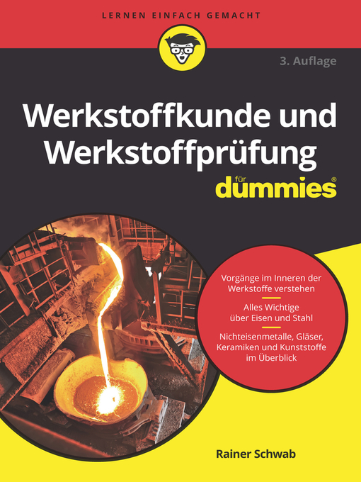 Title details for Werkstoffkunde und Werkstoffprüfung für Dummies by Rainer Schwab - Available